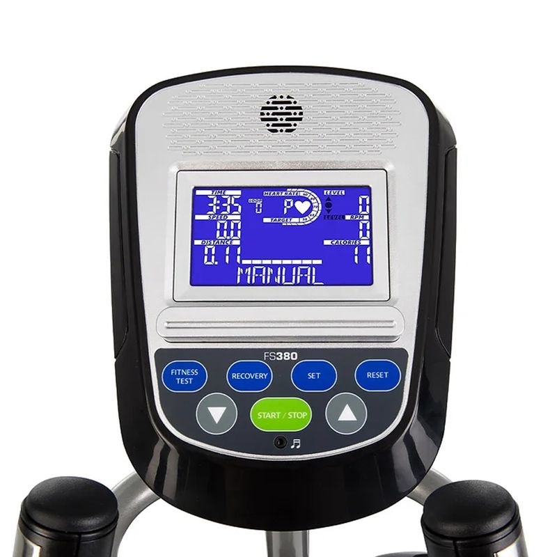 Elíptica FS380 Magnética con Movimiento Suave y Silencioso, Zancada de 46 Cm, 24 Niveles de Resitencia, Uso Hogar/Institucional