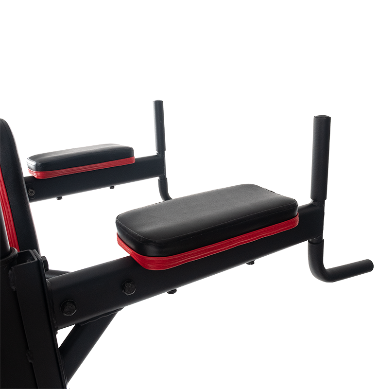 Soporte Premium Multiejercicios MS530, Dominadas, Fondos, Abdomen Aéreo y Banco Abdominal