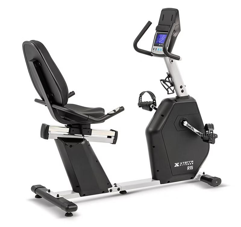 Bicicleta Recumbet R15 Magnética con 24 Niveles de Resistencia y Receptor Inalámbrico de Frecuencia Cardíaca