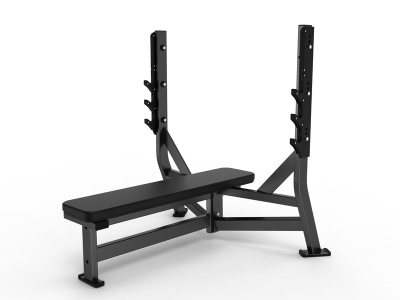 Banco Pecho Plano Olímpico MOV-3012(SM-3012) (Olympic Flat Bench) Hammer Force Pro Profesional