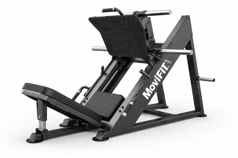 Prensa de Piernas Inclinada 45° MOV-656S (U3056S) Rodamiento Lineal (Angled Leg Press) Carga Discos