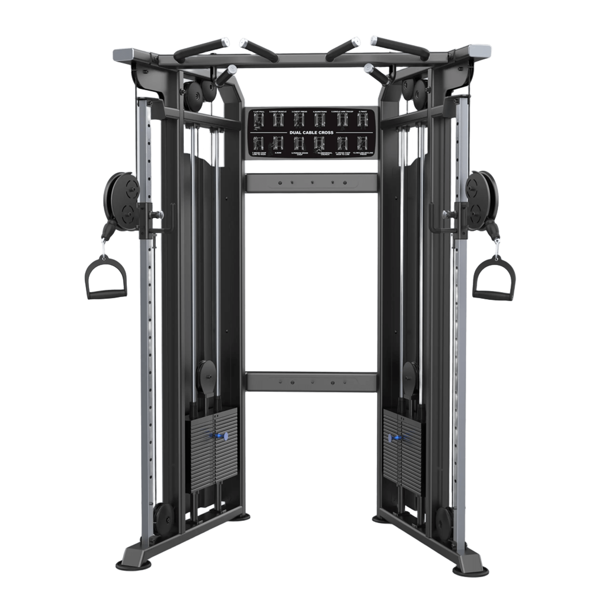 MOV-617C (U1017C) POLEA DUAL / CROSSOVER COMPACTO (FUNCTIONAL TRAINER) MOVIFIT (TORRES DE PESAS 2*95 KG)