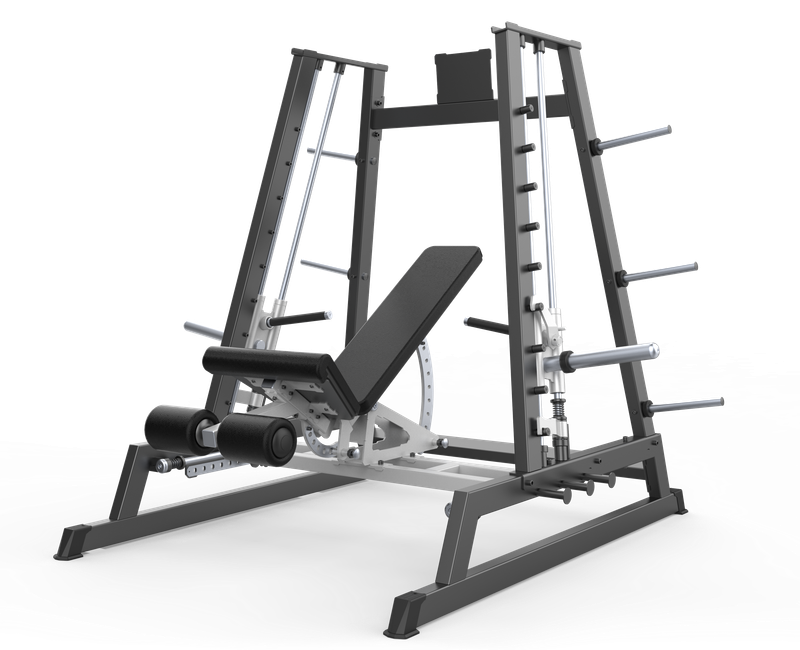 MOV-D602 (D602) POWER SMITH MACHINE DUAL SYSTEM CARGA CON DISCOS MOVIFIT (COLOR NEGRO)