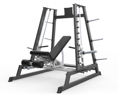 MOV-D602 (D602) POWER SMITH MACHINE DUAL SYSTEM CARGA CON DISCOS MOVIFIT (COLOR NEGRO)