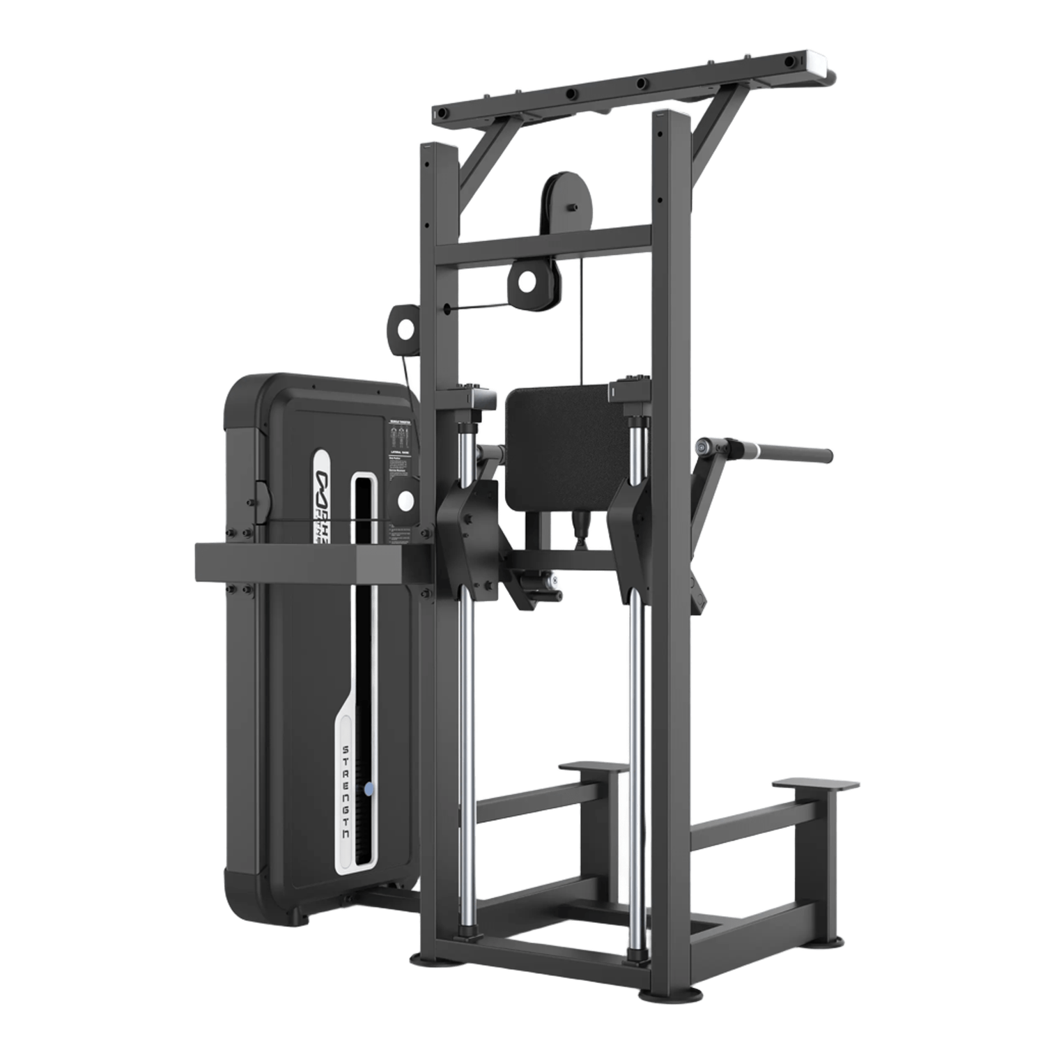 MOV-609A (U3009A) DOMINADAS Y FONDOS ASISTIDOS (DIP/CHIN ASSIST) APPLE MOVIFIT (TORRE DE PESAS 99 KG) (COLOR NEGRO)