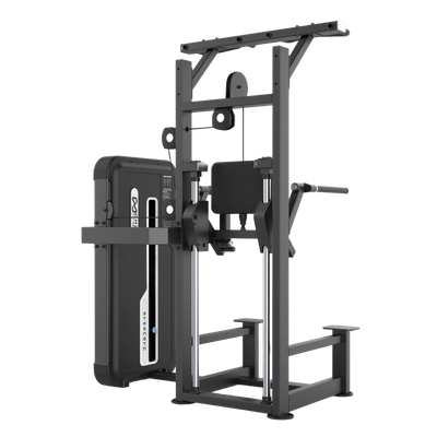 MOV-609A (U3009A) DOMINADAS Y FONDOS ASISTIDOS (DIP/CHIN ASSIST) APPLE MOVIFIT (TORRE DE PESAS 99 KG) (COLOR NEGRO)