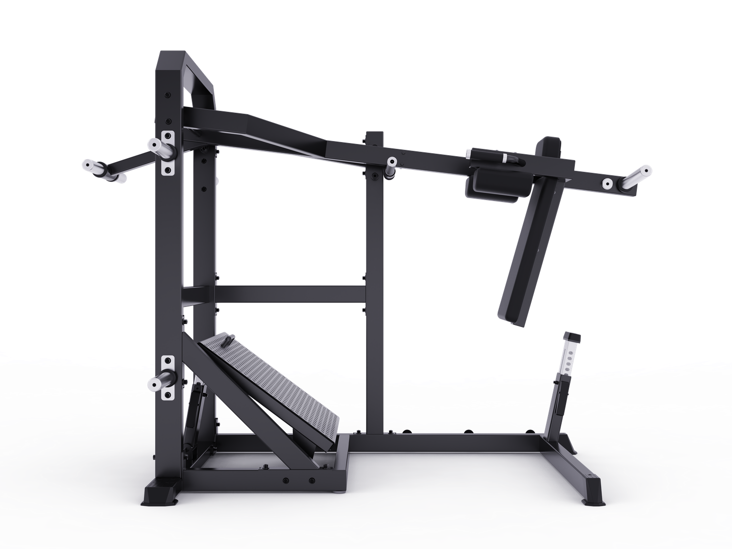 MOV-A610 (A610) SENTADILLA PÉNDULO (PENDULUM SQUAT) CARGA CON DISCOS MOVIFIT (COLOR NEGRO)
