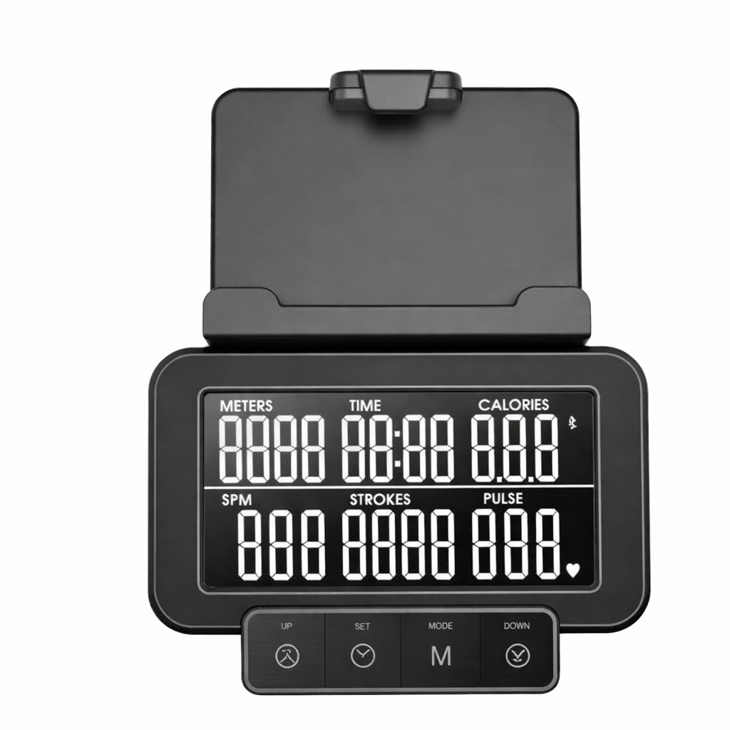 Remo Premium de Agua ERG750W con Estructura de Madera, Bluetooth y Receptor Inalámbrico de Frecuencia Cardíaca