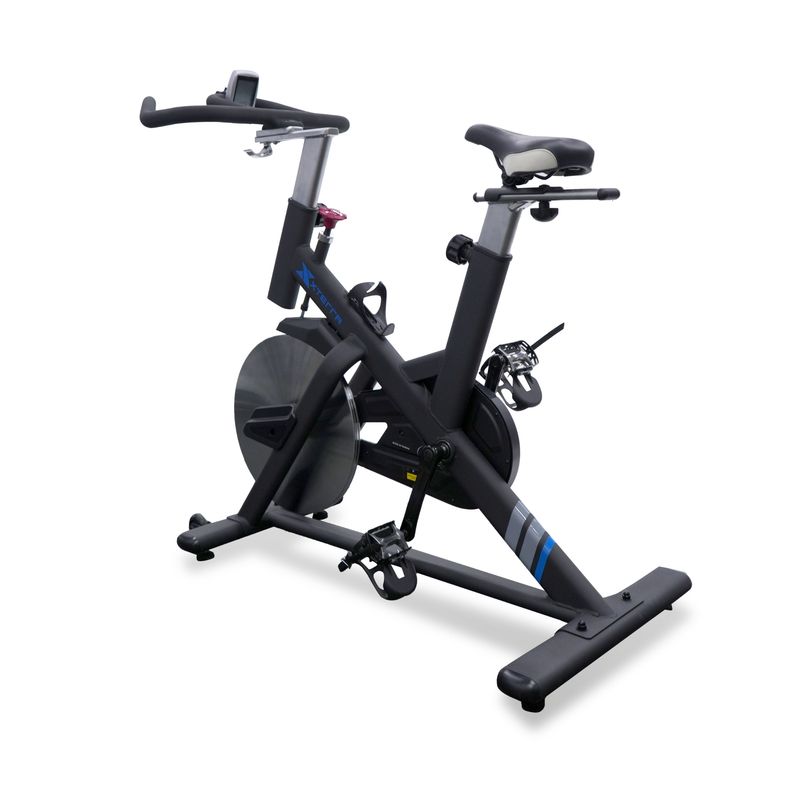 Bicicleta de Spinning MB550 con 4 Sistemas de Multiposición, Consola Inalámbrica, Uso Residencial e Institucional