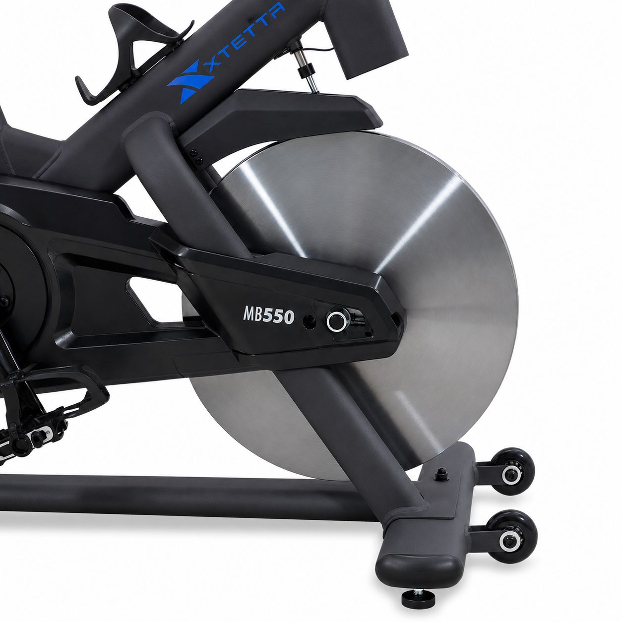 Bicicleta de Spinning MB550 con 4 Sistemas de Multiposición, Consola Inalámbrica, Uso Residencial e Institucional