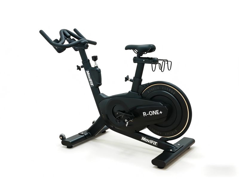 R-ONE+ Black Edition Premium Bicicleta Estática Tipo Spinning Profesional Sin Consola