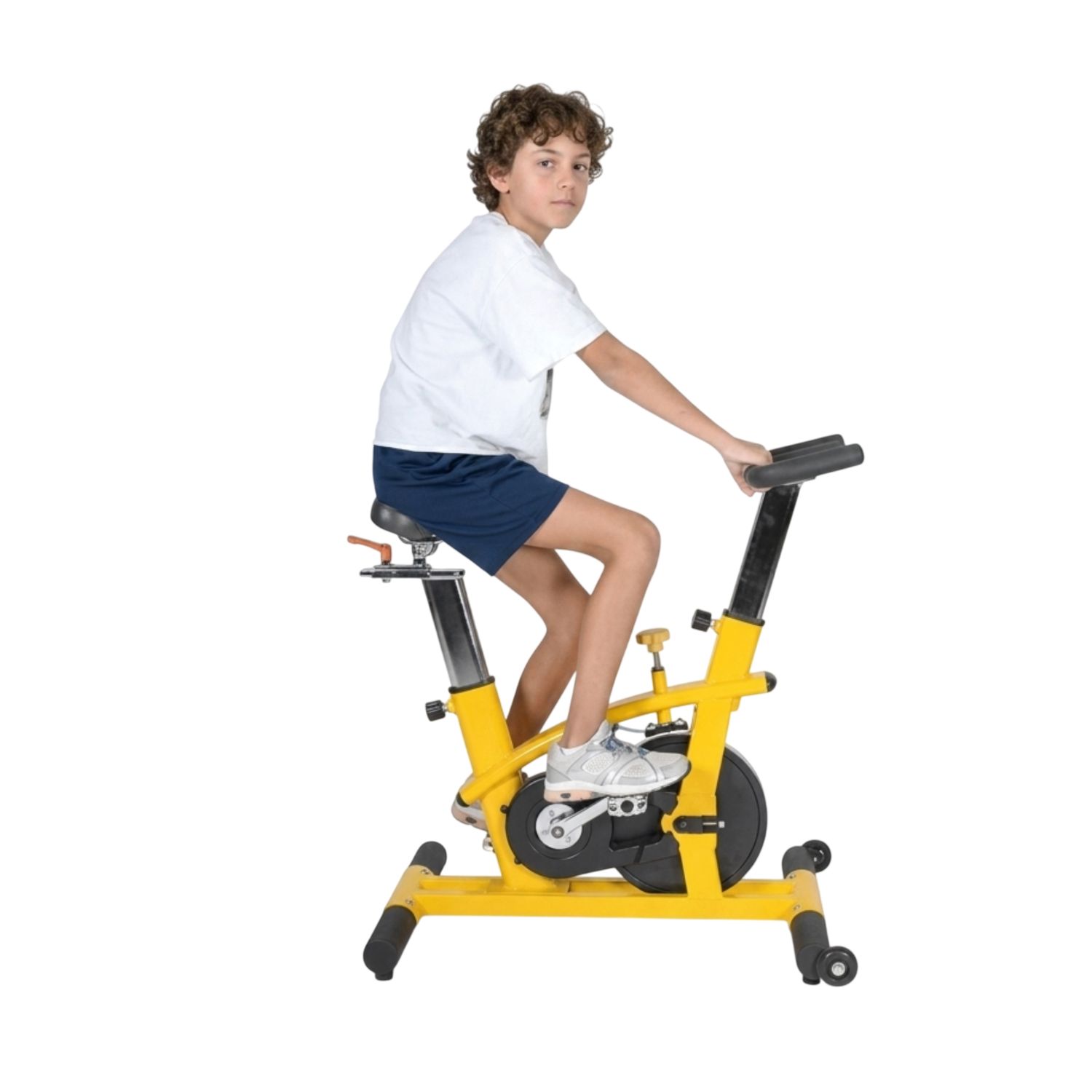 Bicicleta Spinning Infantil Institucional Fitnex X5-KID Resistencia Ajustable