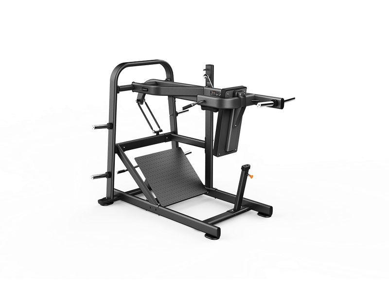 SH-G6924 Sentadilla Péndulo (Pendulum Squat) Premium Profesional Plataforma Ajustable 4 Niveles Carga Discos