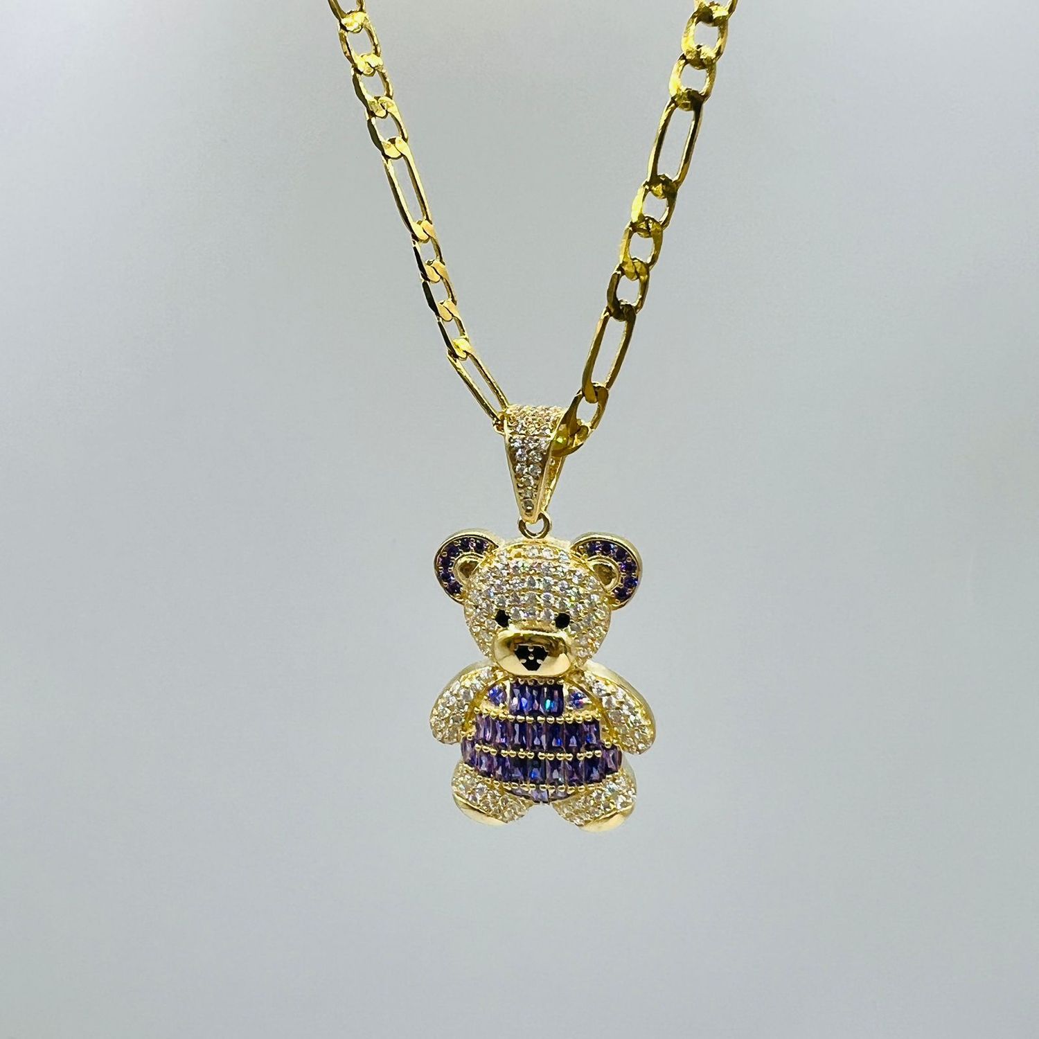 Osito c/zirconia corte baguette 14k