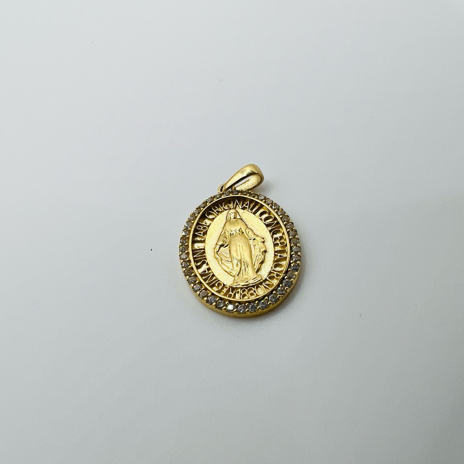 Medalla Virgen la Milagrosa 14k