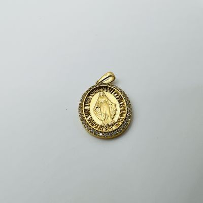 Medalla Virgen la Milagrosa 14k