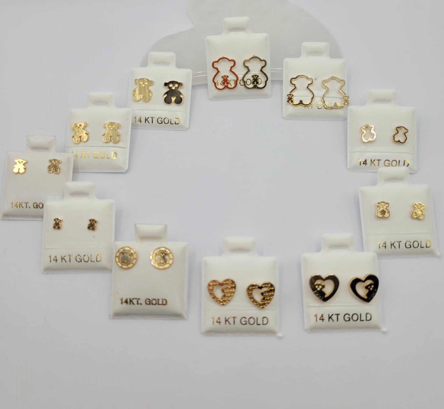 Arete Osito 14K