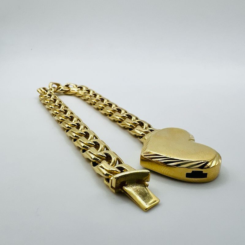 Pulsera heart lock 14k