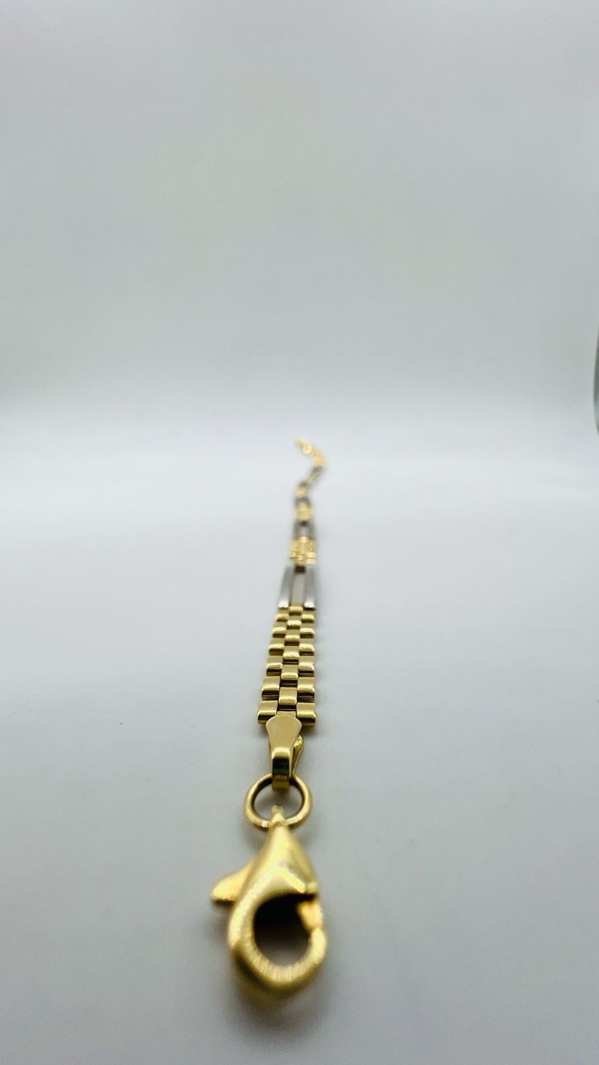 Pulsera Rolex bitono 14k