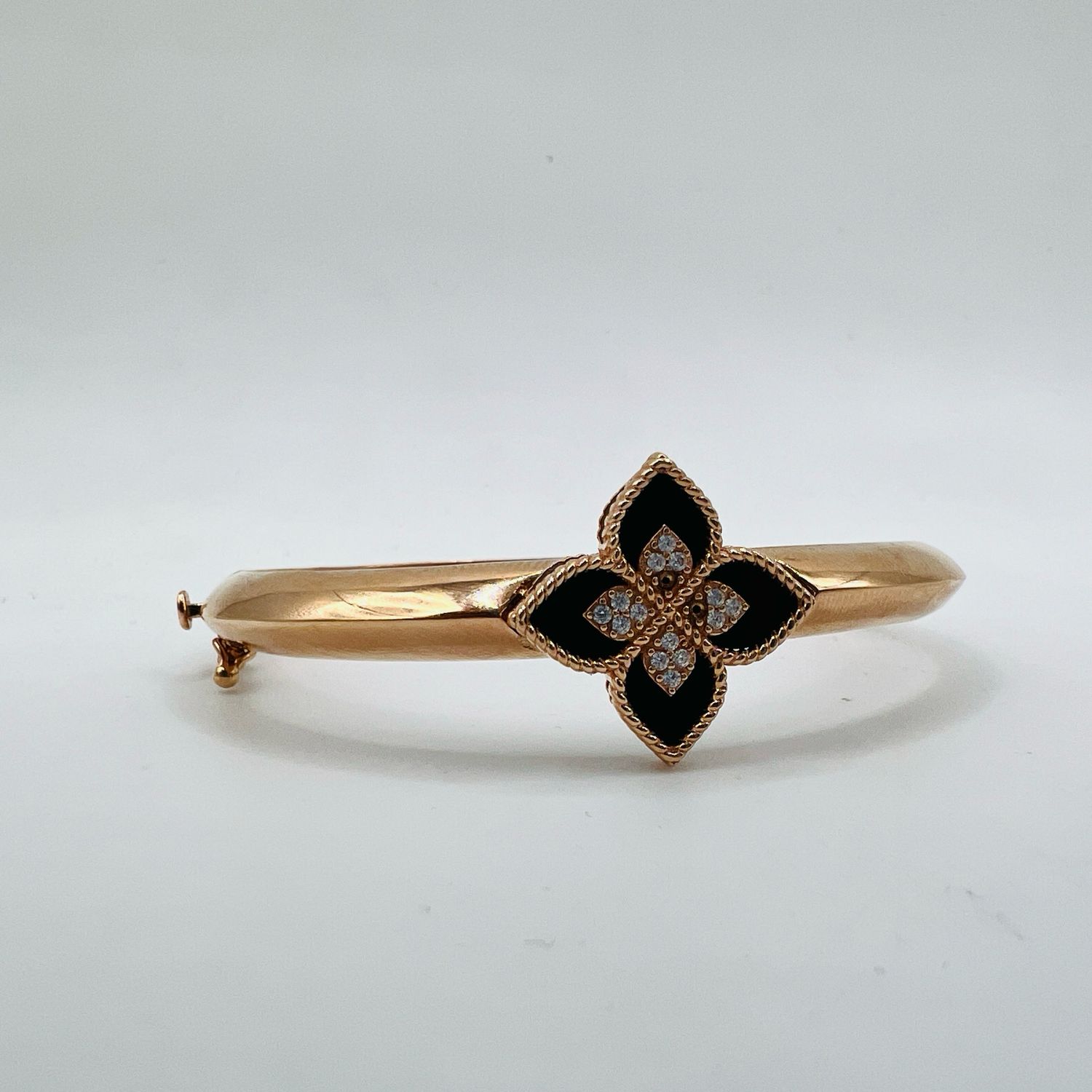 Brazalete flor 14k