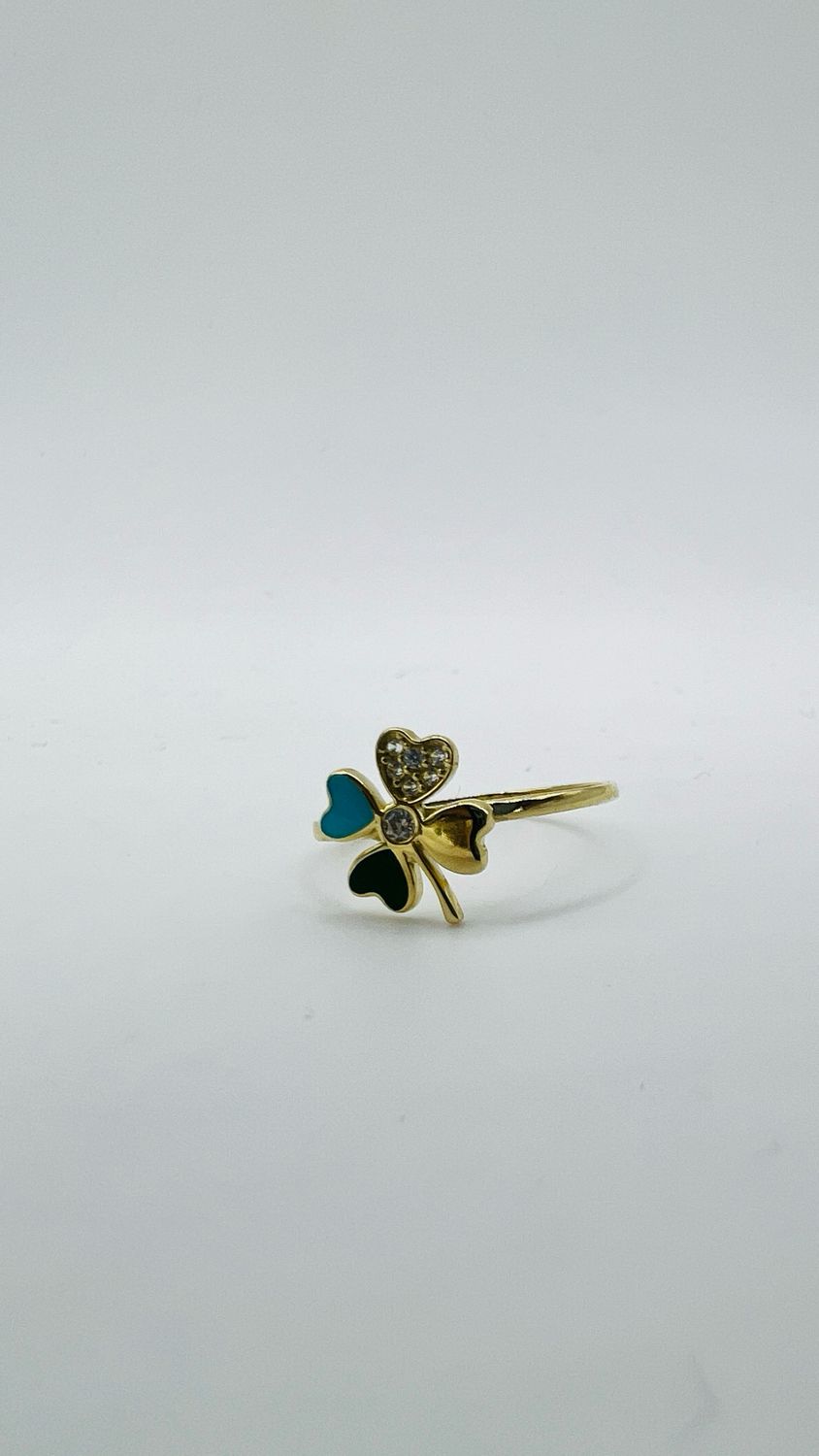 Anillo trébol 10k