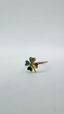 Anillo trébol 10k