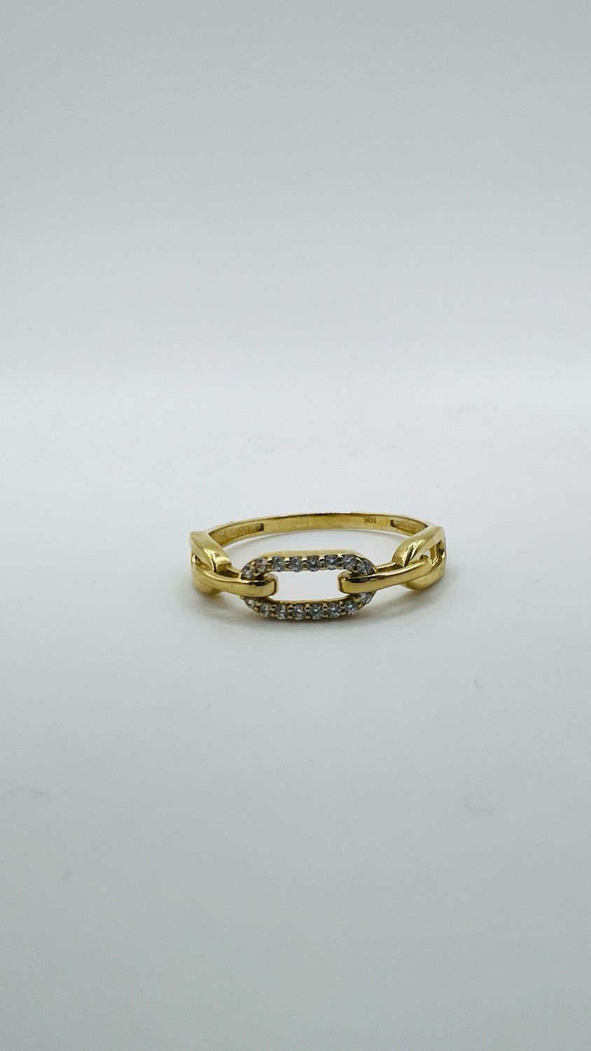Anillo eslabonado 10k