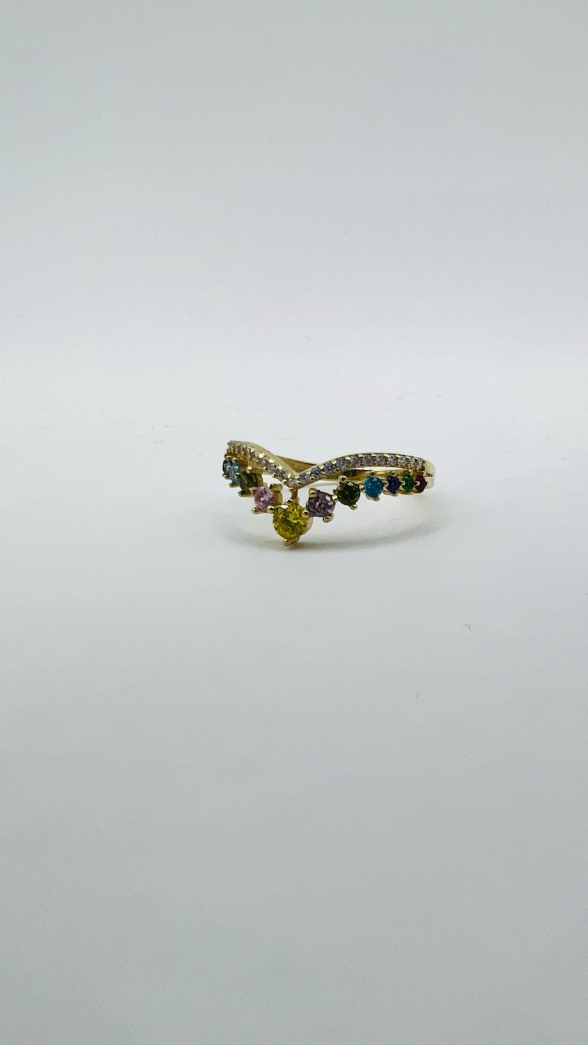 Anillo corona 10k