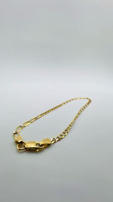 Pulsera combinada 7x10 14k