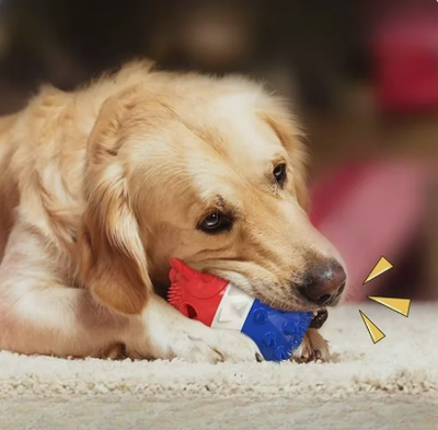 New Product Best-Selling Pet Puppy Molar Rod Sounding Dog Toy Squeegee Food Dropping Ball Pet Supplies Dog Toys for Large Dogs