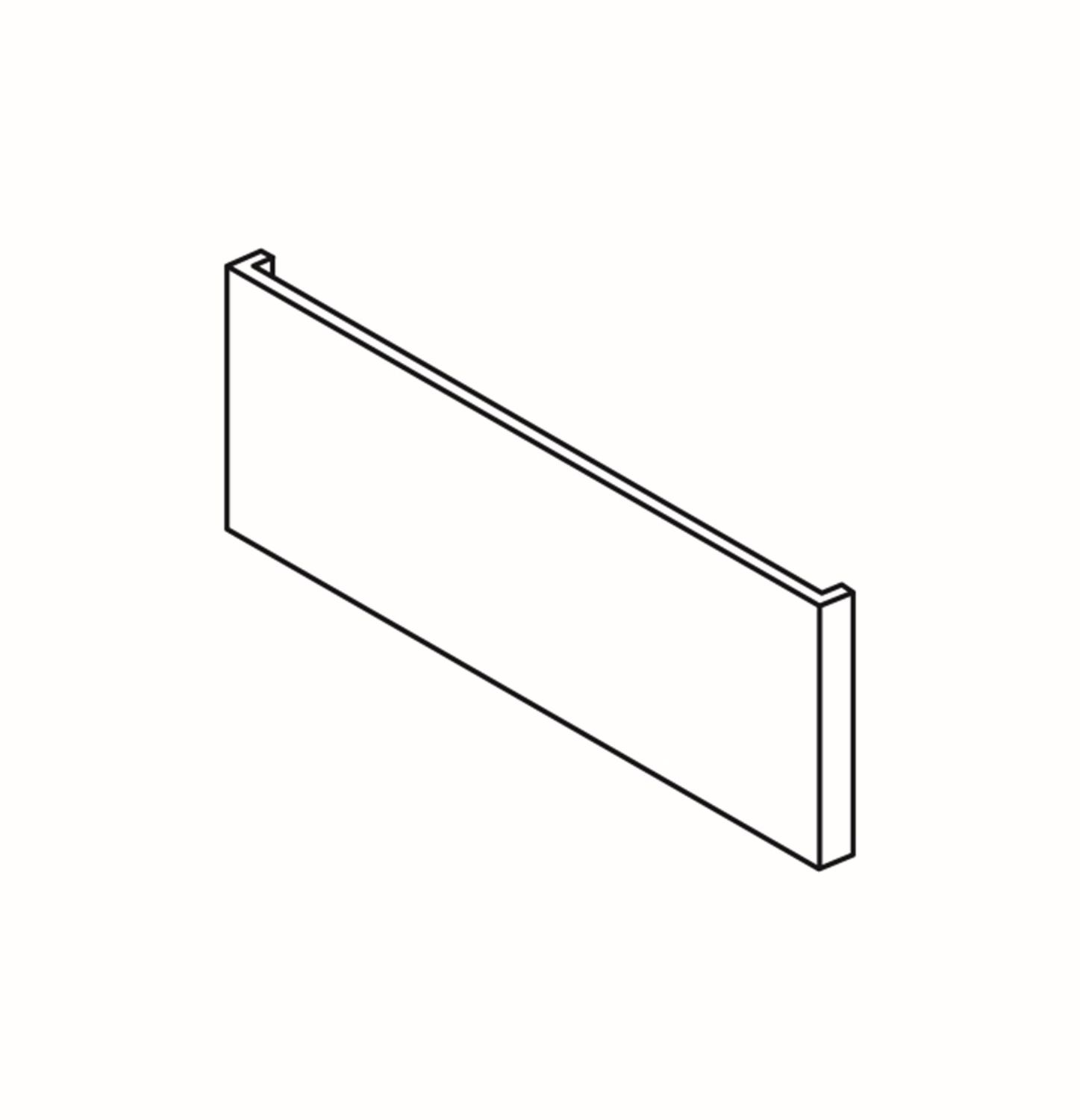 Porter C-Shape Half Height Island (Wall &amp; Base) Feature End Panel 325mm (h) x 960mm (d) x 46mm (t)
