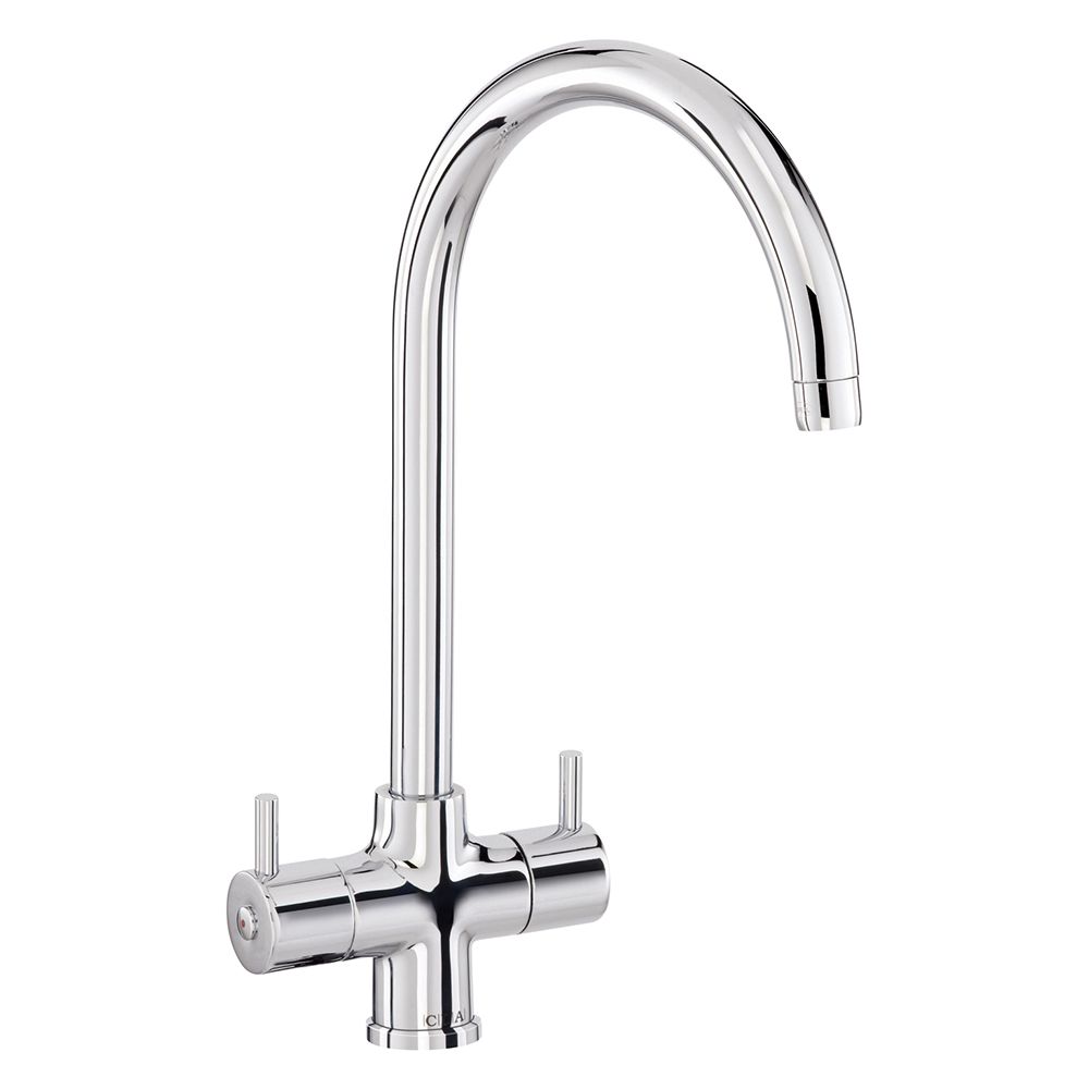CDA Monobloc Tap With Swan Neck Spout (Chrome)