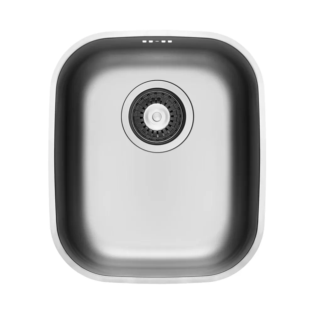 CDA KCC22SS Stainless steel undermount three quarter bowl sink
