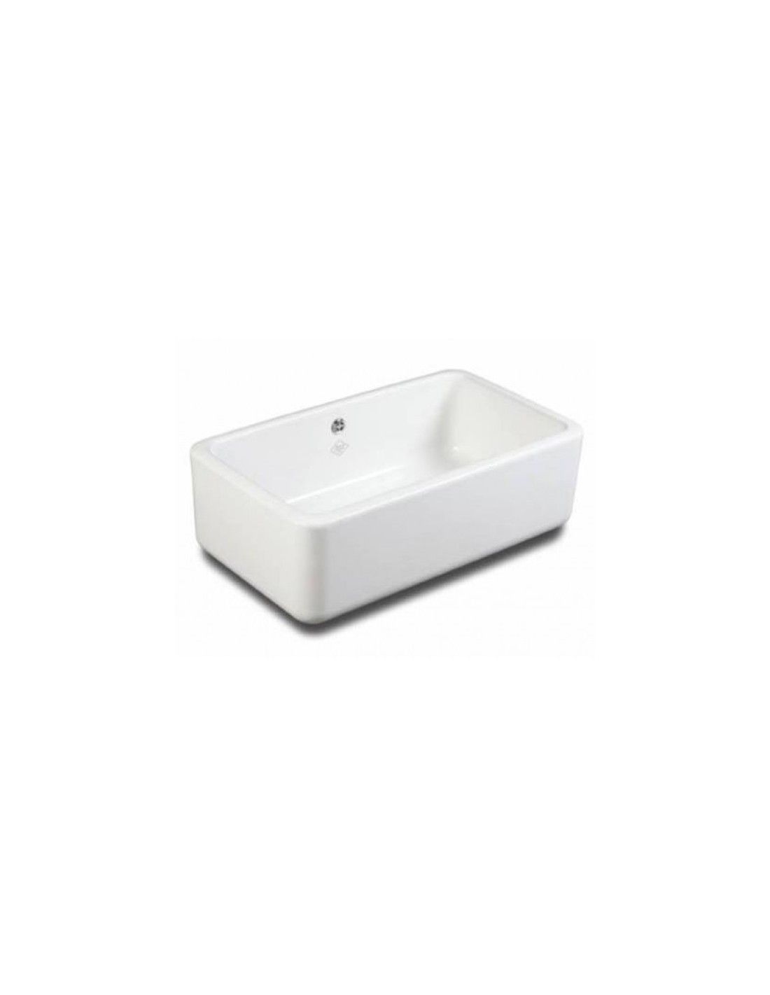 Shaws Belfast Ceramic 800mm Apron Fronted 1.0 Bowl Sink (White)
