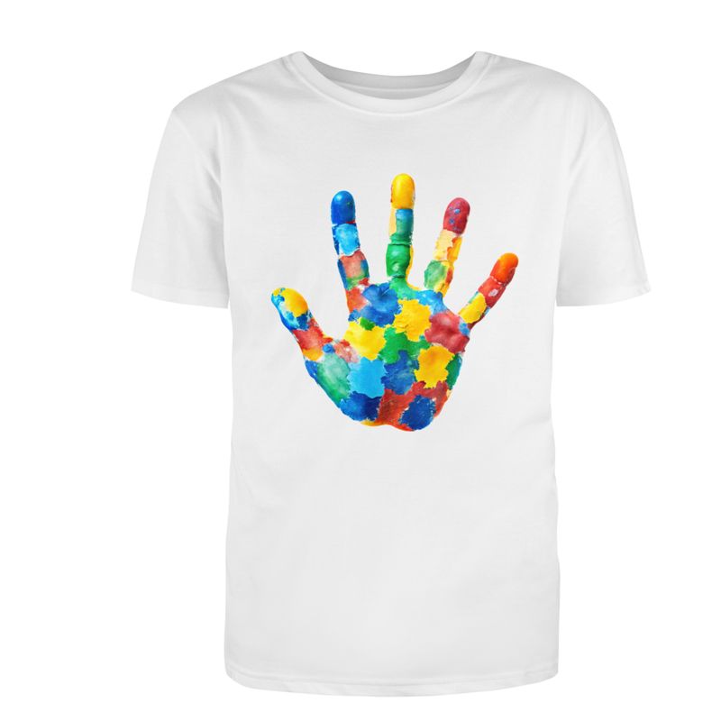 Autism Colored Handprint
