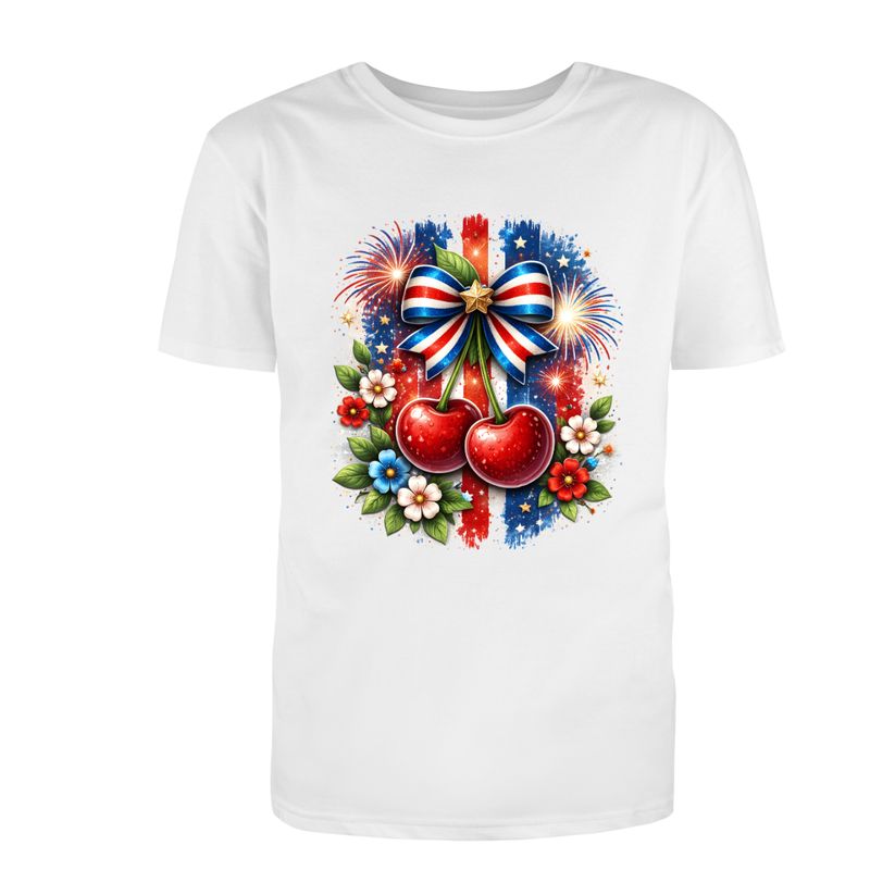 Patriotic Cherries with Bow