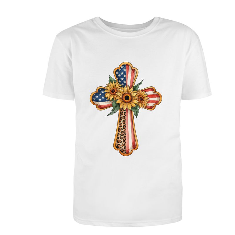 Patriotic Cross-Sunflower