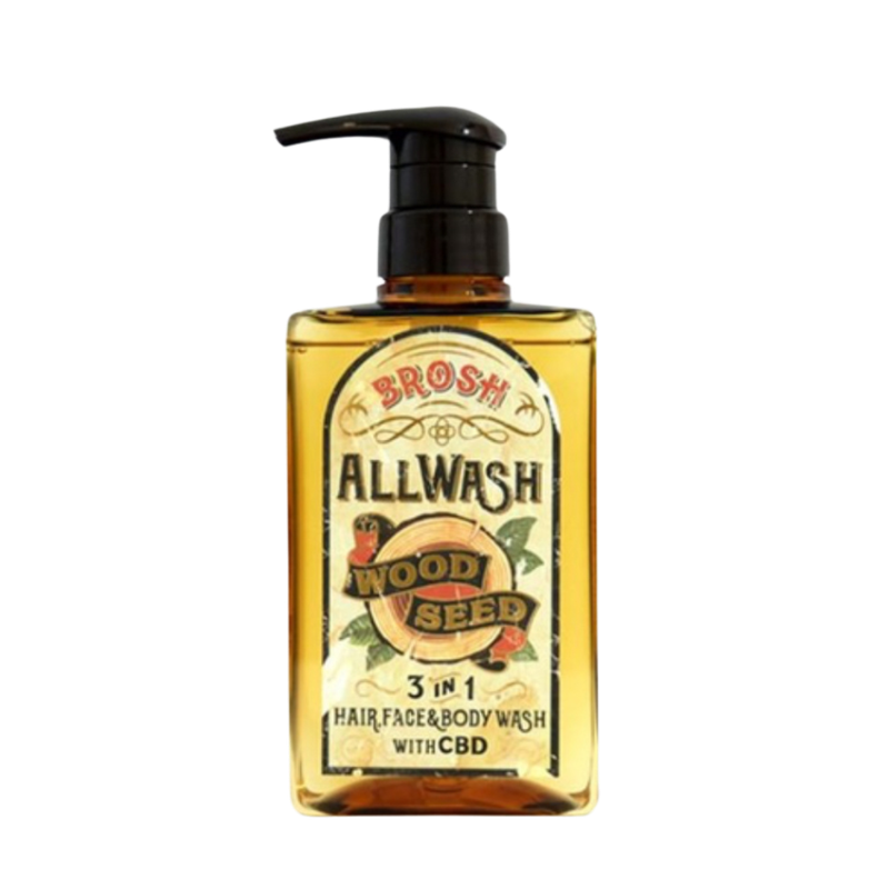 BROSH ALL WASH 3 In 1 Brosh (Capelli, Corpo E Viso) wood seeds with cbd 400ml