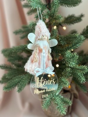 Personalizuotas Kalėdinis žaisliukas - Pirmųjų Kalėdų fėja