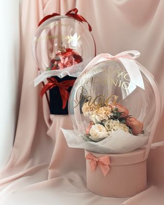 Dovana balione - Švelnios gėlės