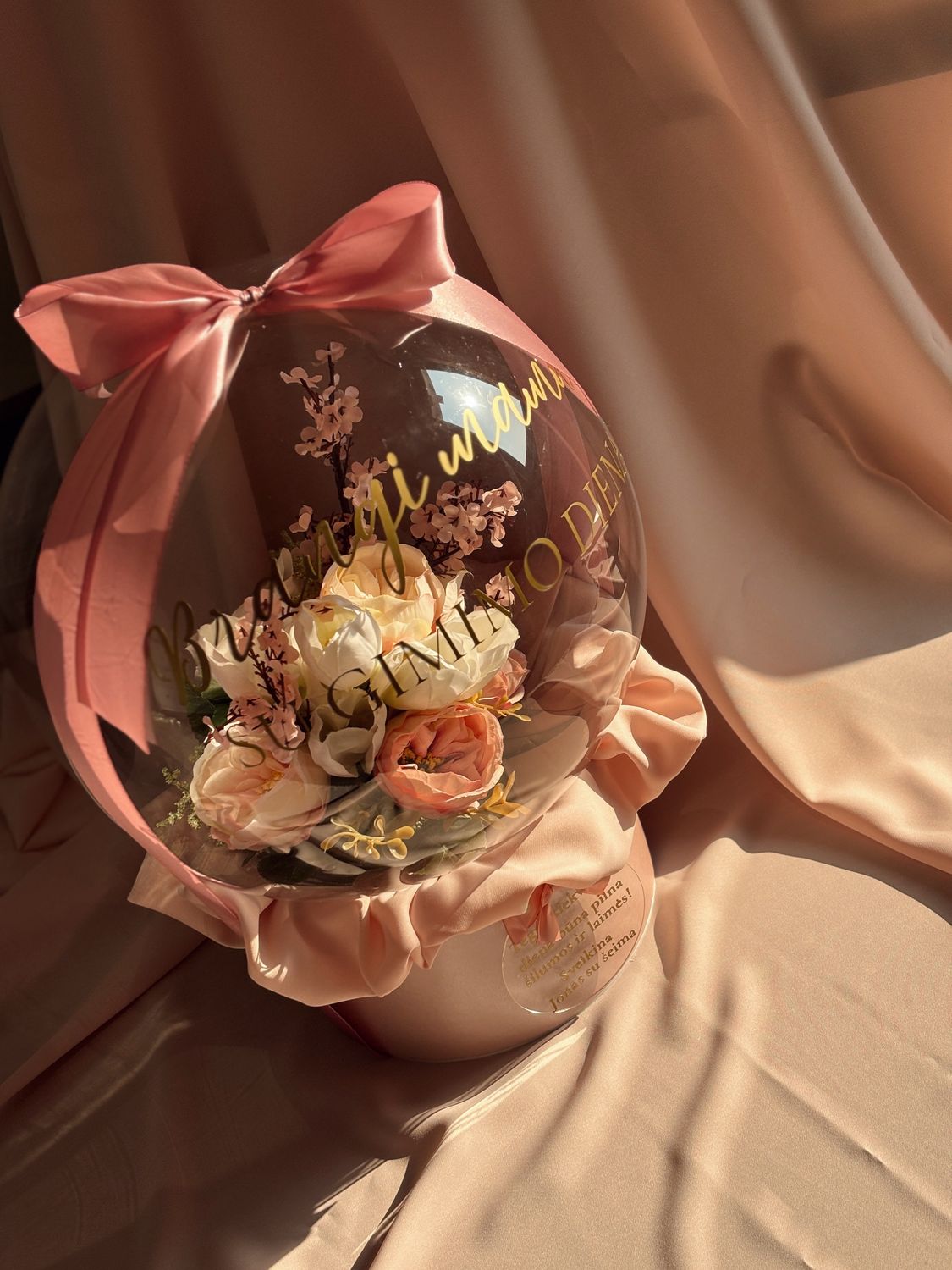 Personalizuotas balionas - Pavasario spalvos