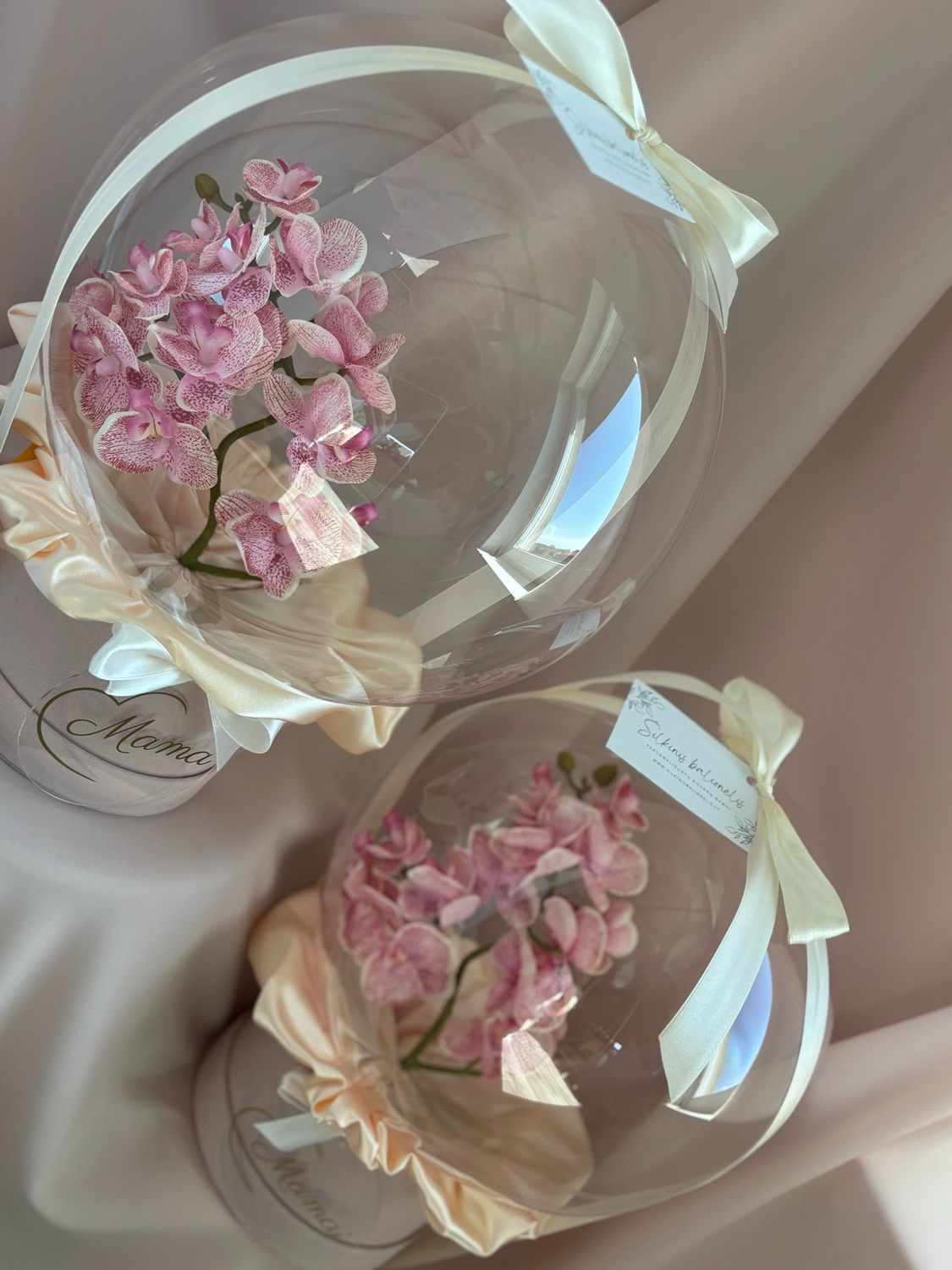 Personalizuota dovana balione - Mažoji orchidėja