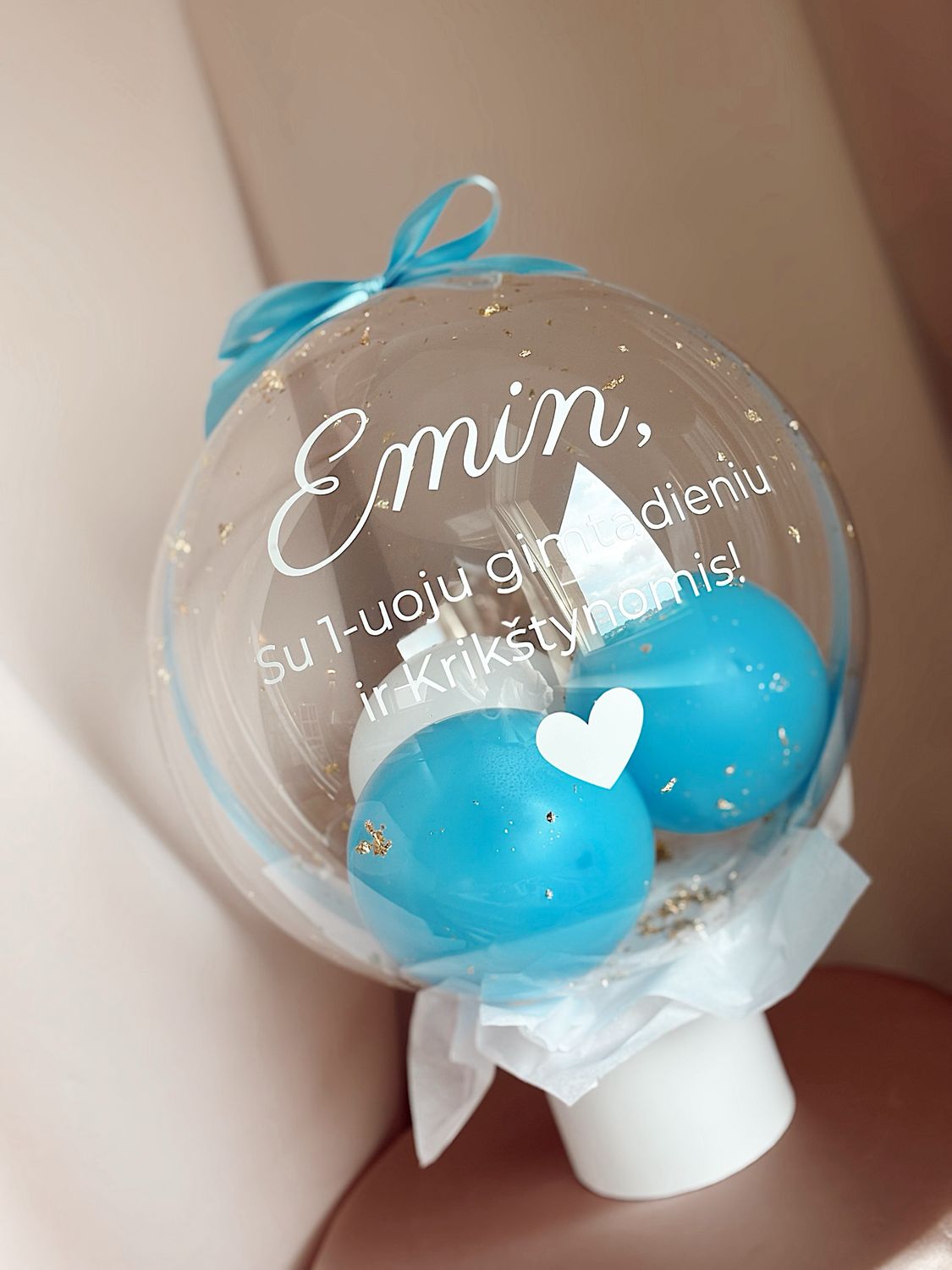 Personalizuota dovana balione - Burbuliukai