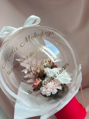 Kompozicija balione - Linkėjimai, Mielai Mokytojai