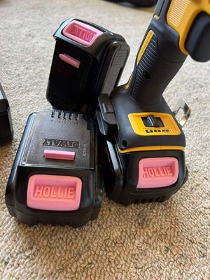 Custom Personalised Dewalt Battery Buttons