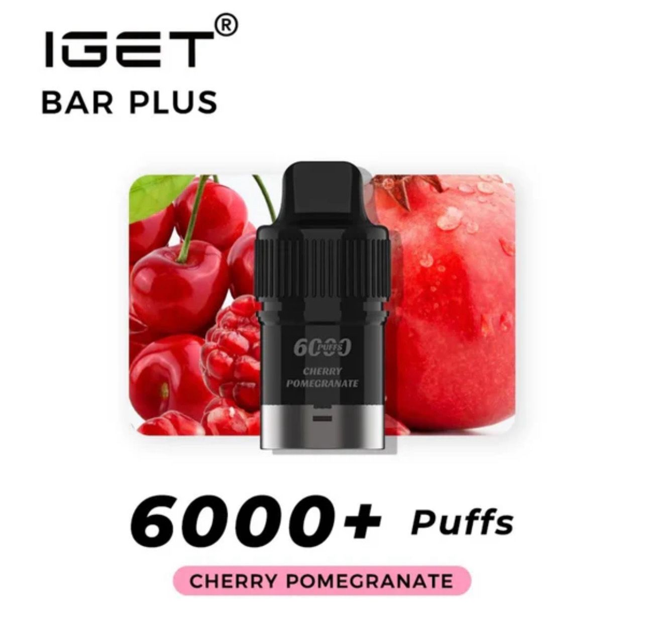 Iget BarPlus Pod 6000 Puffs cherry pomegranate (Only Pod)