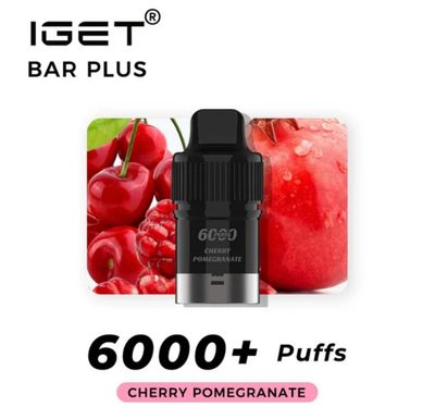 Iget BarPlus Pod 6000 Puffs cherry pomegranate (Only Pod)
