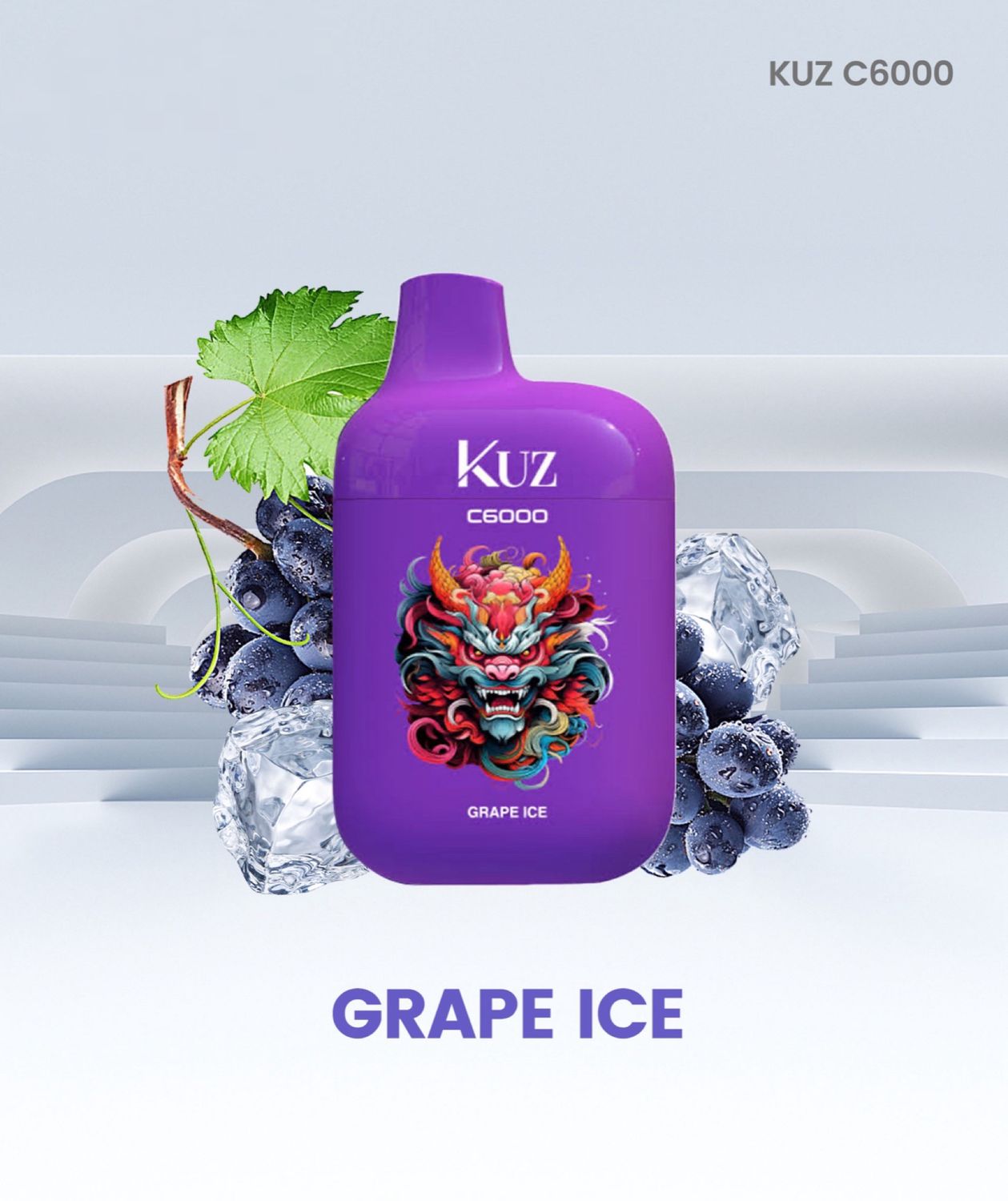 Kuz 6000 Puffs Grape Ice