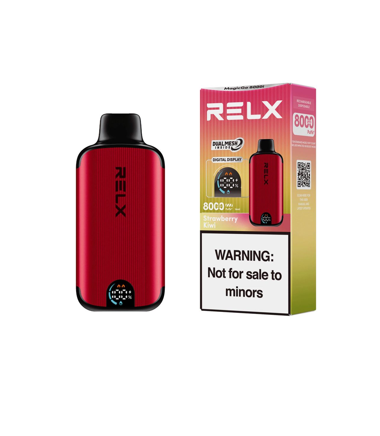 Relx Magic Go 8000i Puffs Strawberry Kiwi