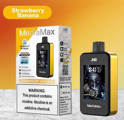 JNR MediaMax Strawberry Banana 40000 Puffs